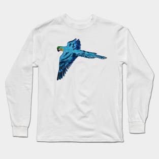 Flying Blue Parrot Long Sleeve T-Shirt
